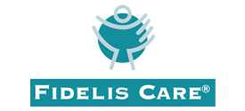 The image displays a logo with a stylized bird and text that reads  Fidelis Care,  suggesting it is related to healthcare services, specifically for a company named Fidelis Care.